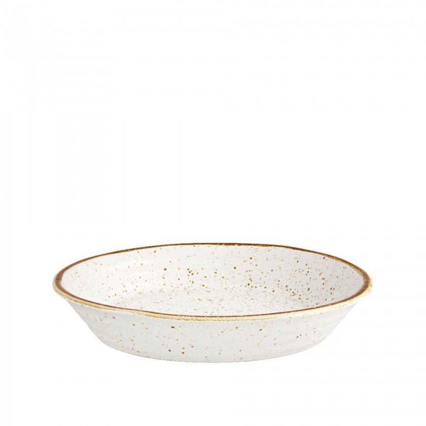 Prato Fundo Rustic Blend Branco 900ml 23X4cm