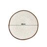 Prato Raso Rustic Blend Branco 28X2.5cm Prato Raso Rustic Blend Branco 28X2.5cm