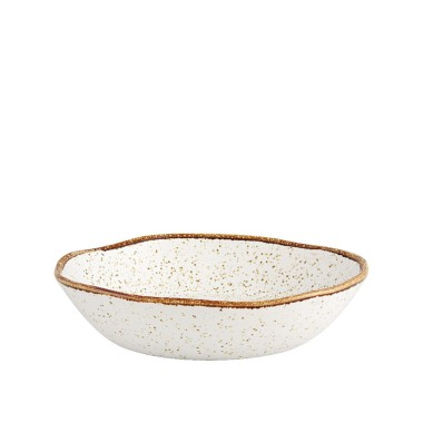 Prato Sopa Rustic Blend Branco 900ml 22X5cm