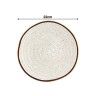 Prato Sobremesa Rustic Blend Branco 22X2.5cm Prato Sobremesa Rustic Blend Branco 22X2.5cm