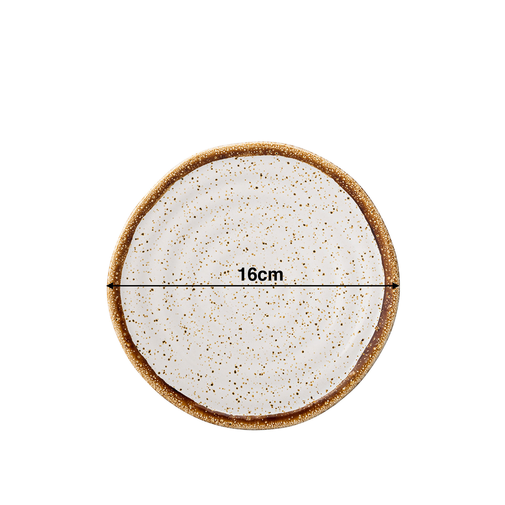 Prato Pão Rustic Blend Branco 16X2.5cm