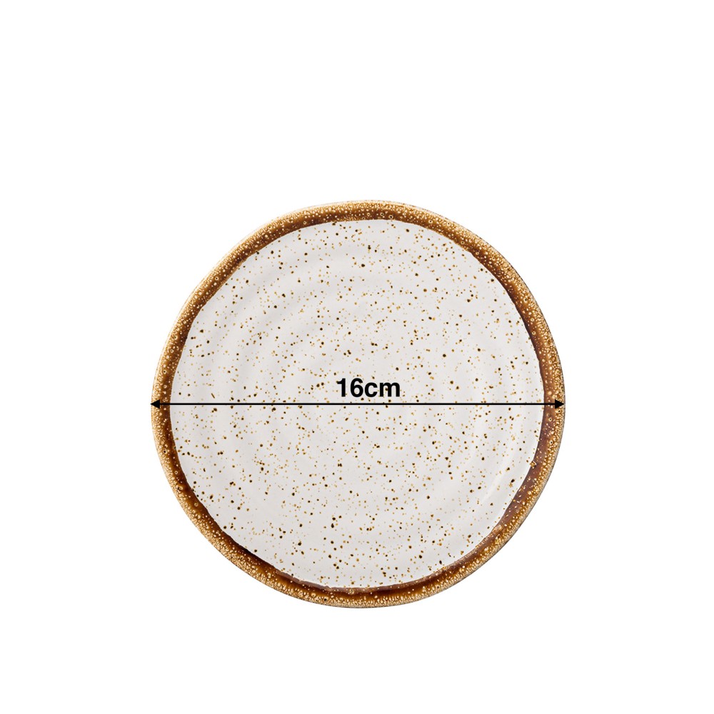 Prato P�o Rustic Blend Branco 16X2.5cm