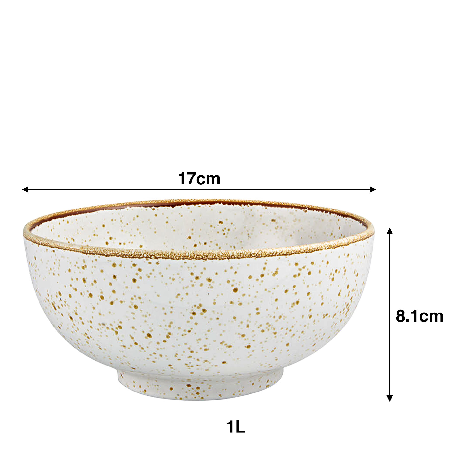 Taça Rustic Blend Branco 1000ml 17X8.1cm