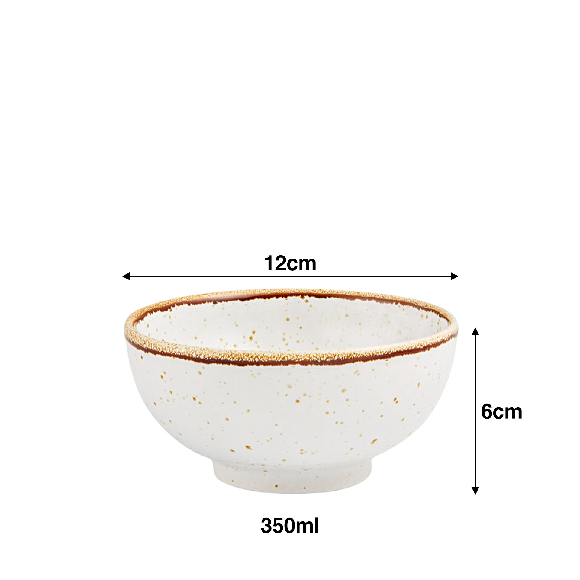 Taça Rustic Blend Branco 350ml 12X6cm