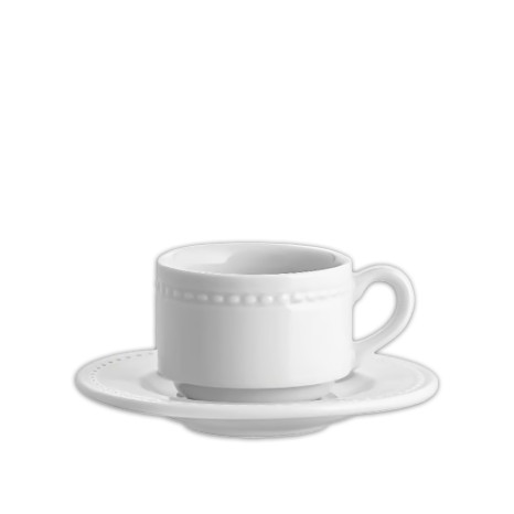 Chávena Café Perla com Pires 101ml 12.3X1.7cm - Image product