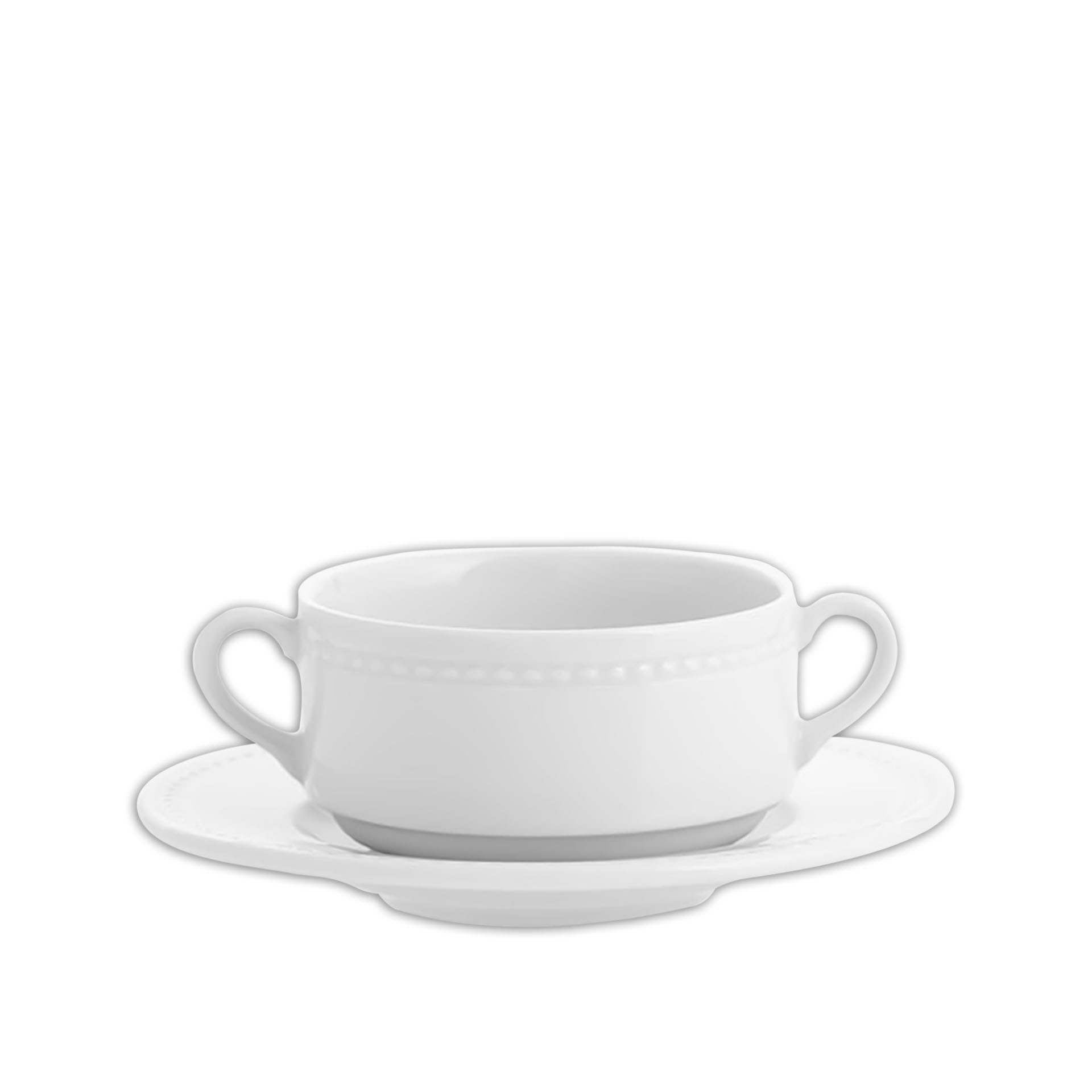 Chávena Consomé Perla com Pires 257ml 16.2X2.1cm
