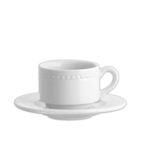 Ch�vena Pequeno Almo�o Perla com Pires 263ml 16.2X2.1cm - Image product