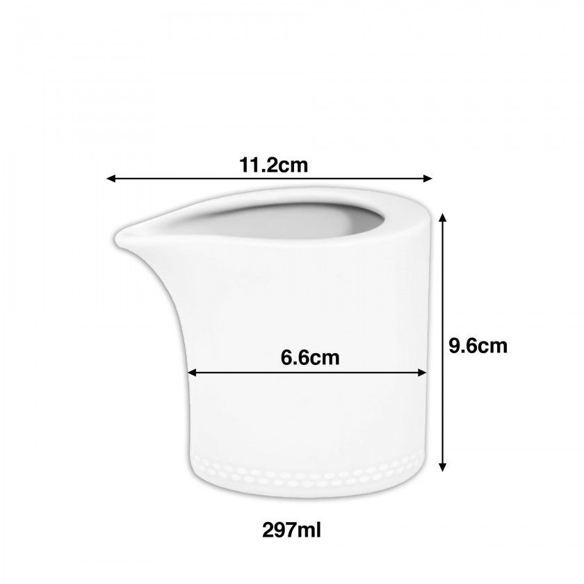 Leiteira Perla 297ml 11.2X6.6X9.6cm