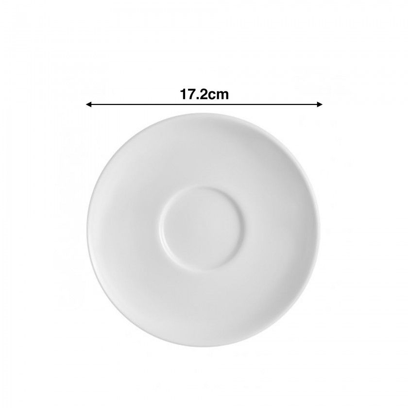 Pires Perla para Chávena Pequeno Almoço Lisa 17.2X2.4cm Pires Perla para Chávena Pequeno Almoço Lisa 17.2X2.4cm