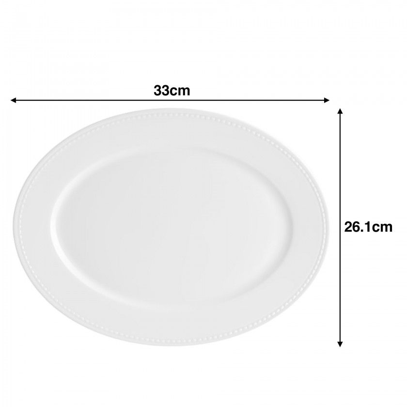 Travessa Perla Oval 33X26.1X2.4cm Travessa Perla Oval 33X26.1X2.4cm