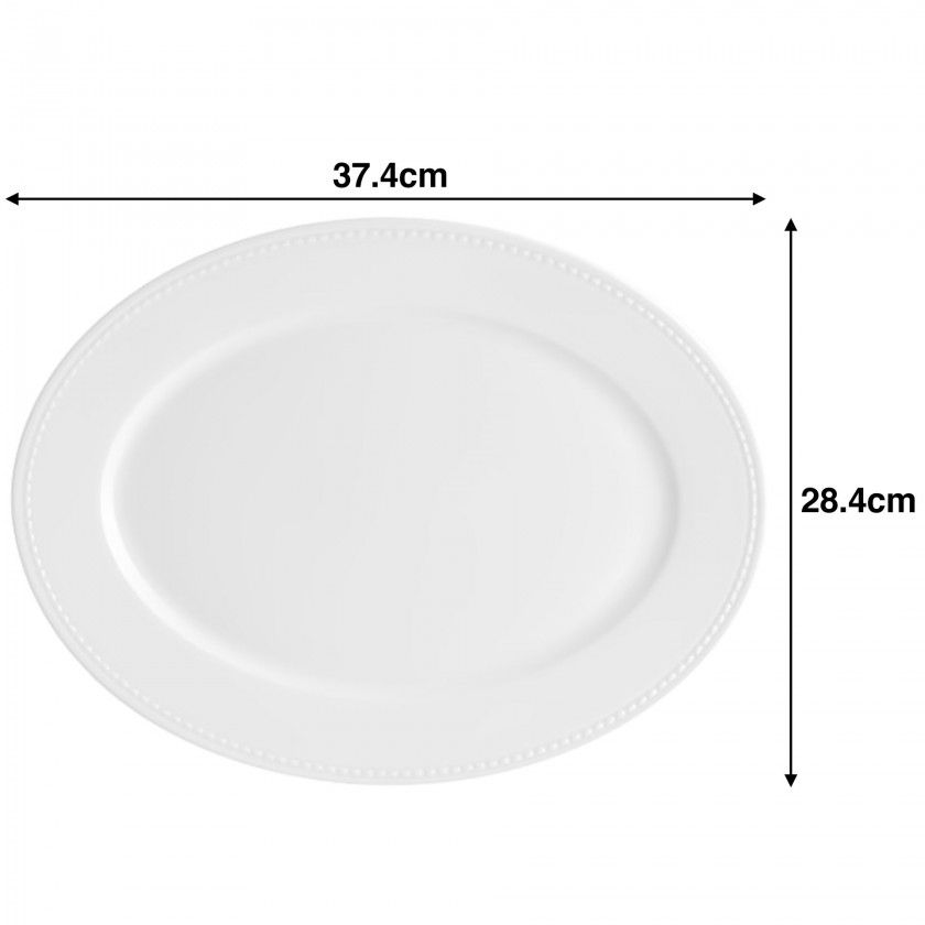 Travessa Perla Oval 37.4X28.4X3.1cm Travessa Perla Oval 37.4X28.4X3.1cm