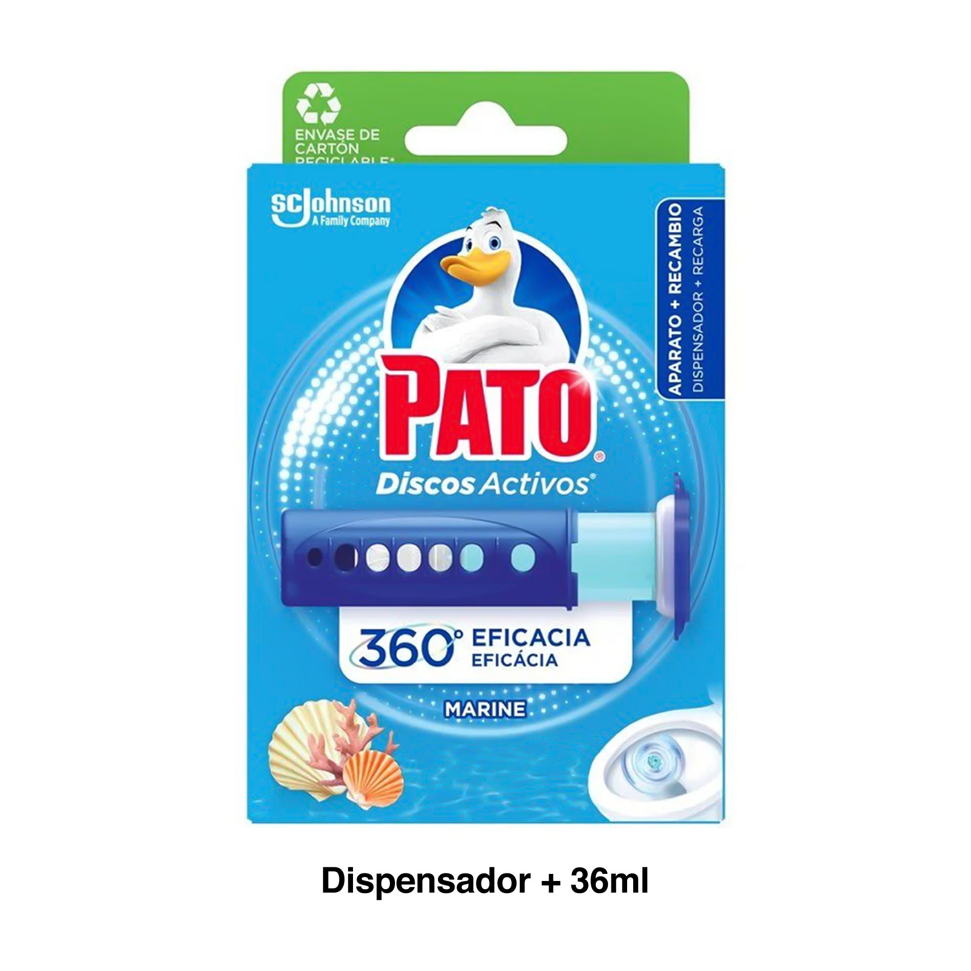 Discos Ativos Dispensador + 6 Recargas Marinho 36ml
