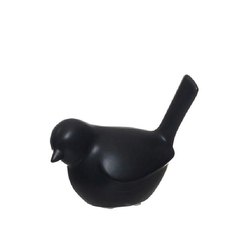 Pssaro Cermica Cinzento 13.5X7.5X11cm