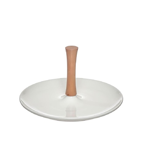 Prato Com Pega Madeira 24.39X24.39X15cm - Image product
