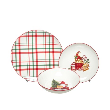 Serviço Jantar Porcelana 18 Peças 49X13X28cm - Image product