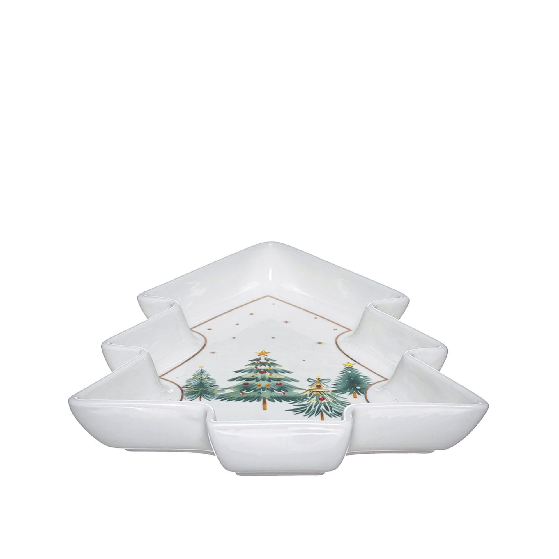 Prato Porcelana Árvore 20.5X23X3.5cm