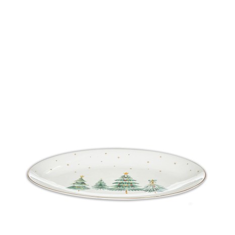 Travessa Porcelana Natal Oval 35X23.50X3cm - Image product
