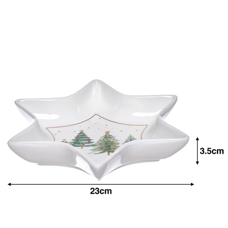 Prato Porcelana Estrela 23X23X3.5cm - Image product
