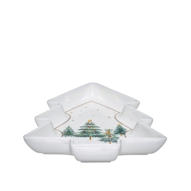 Prato Porcelana Árvore 20.5X23X3.5cm