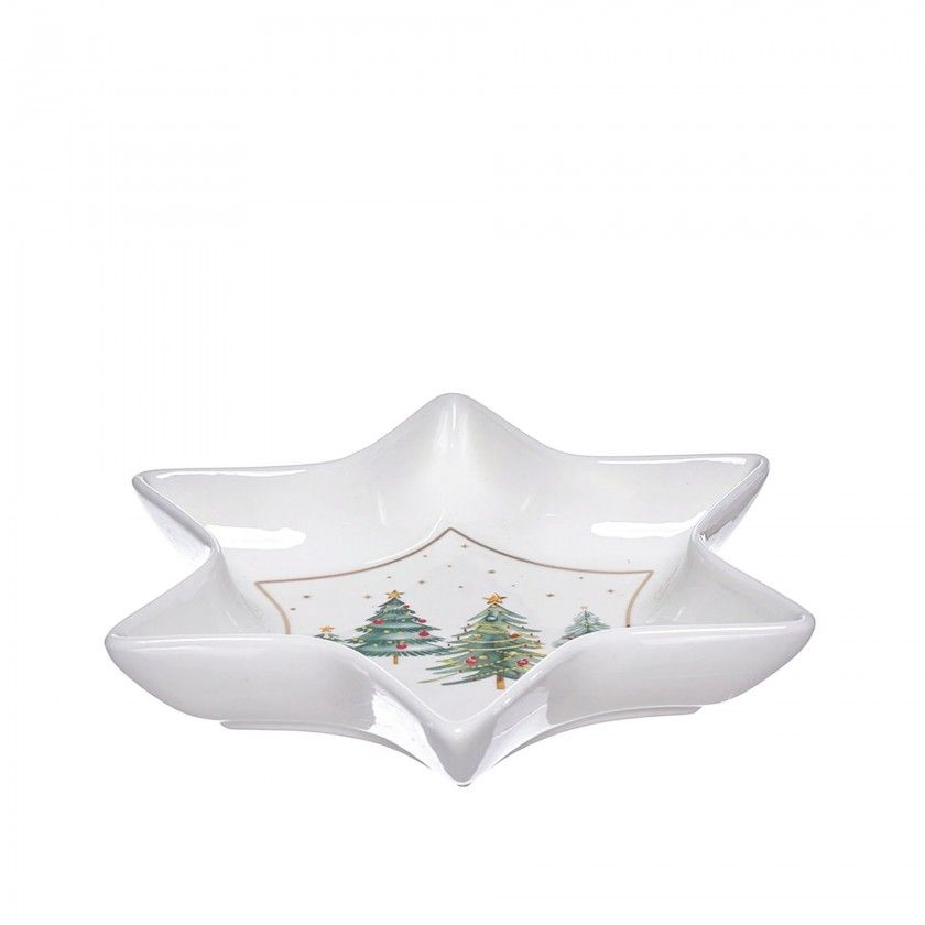 Prato Porcelana Estrela 23X23X3.5cm