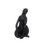 Figura Mulher Sentada Com Mo Na Cara e na Perna 12X10X19cm