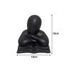 Busto Cermica Mulher Com Livro Preto 12X9X13cm
