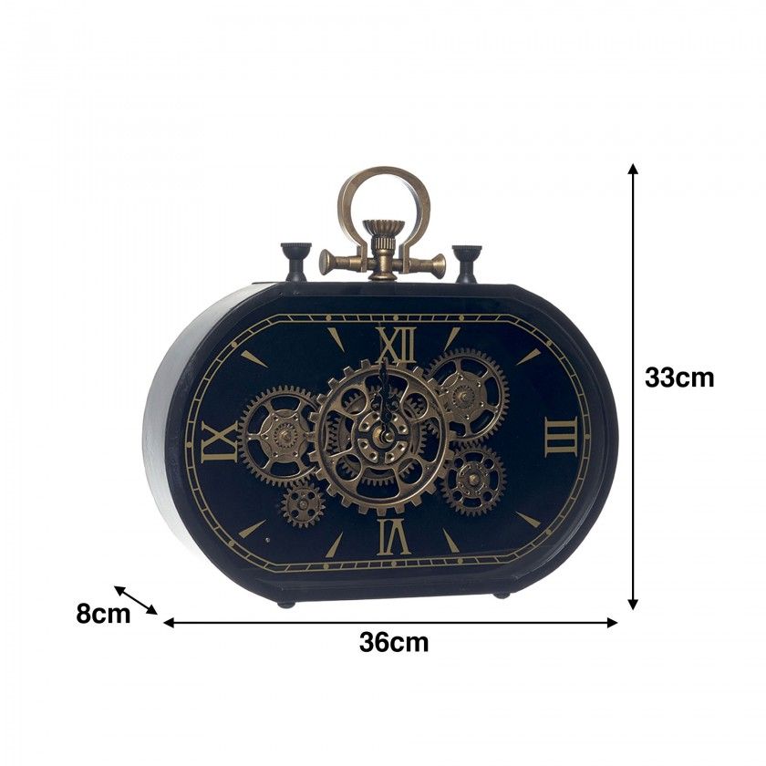 Relógio Mesa Azul 36X33X8cm Relógio Mesa Azul 36X33X8cm