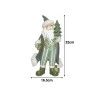 Pai Natal Poliresina Verde 16.5X14.5X32cm Pai Natal Poliresina Verde 16.5X14.5X32cm