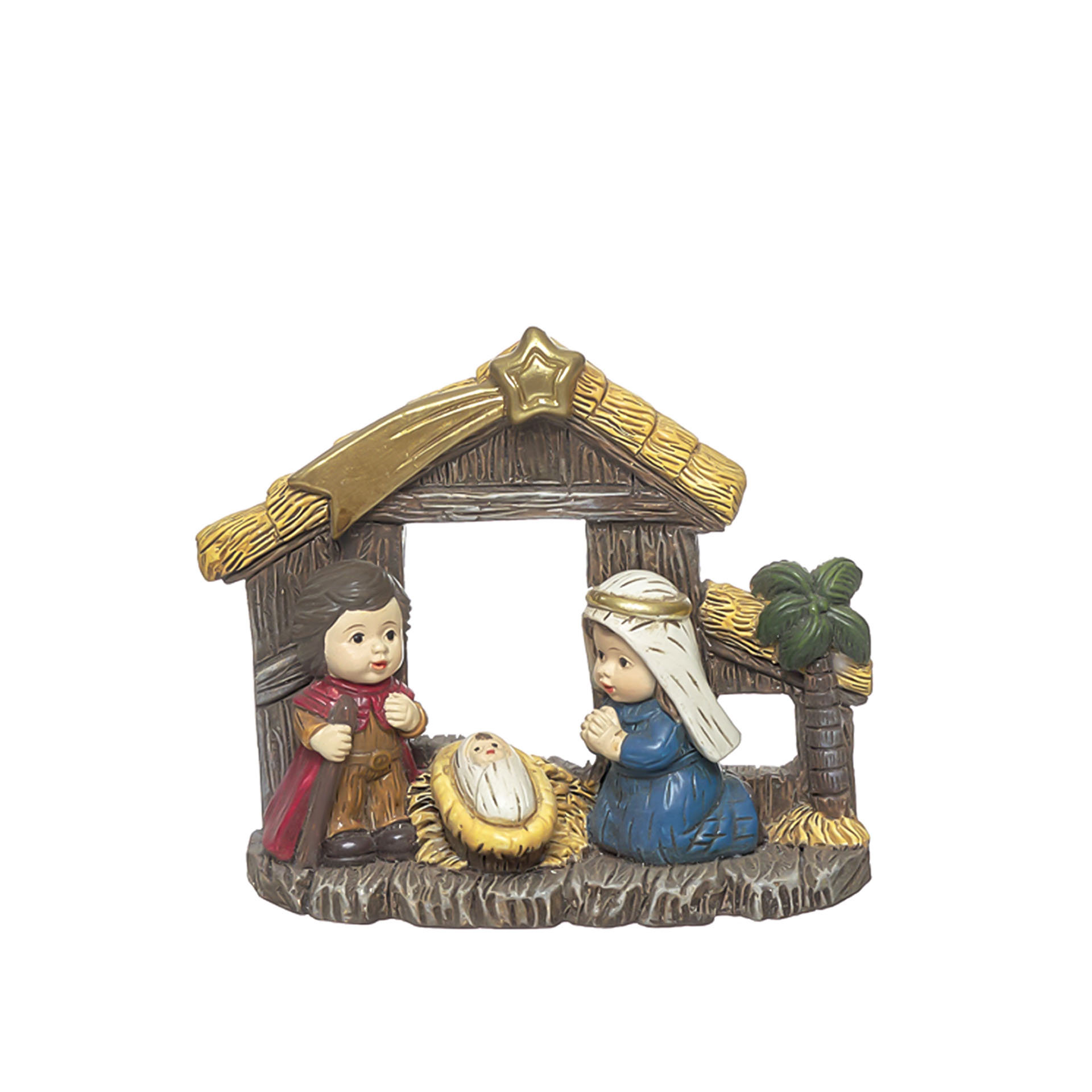 Presépio Poliresina Miniatura 10X4X8cm