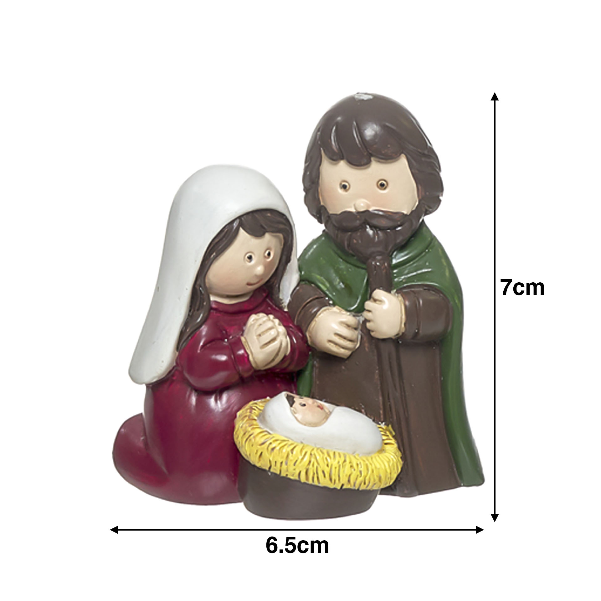 Presépio Poliresina Miniatura 7X4X7cm