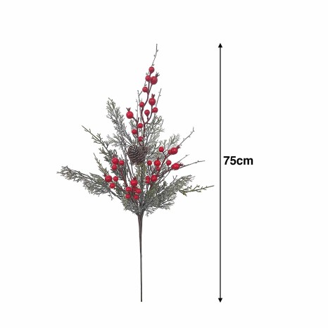 Haste De Cedro Pinhas E Bagas 70cm - Image product