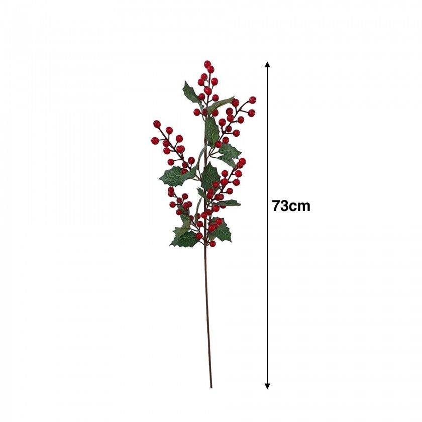 Haste De Azevinho Bagas 73cm Haste De Azevinho Bagas 73cm