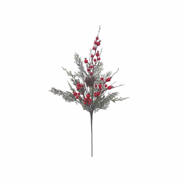 Haste De Cedro Pinhas E Bagas 70cm