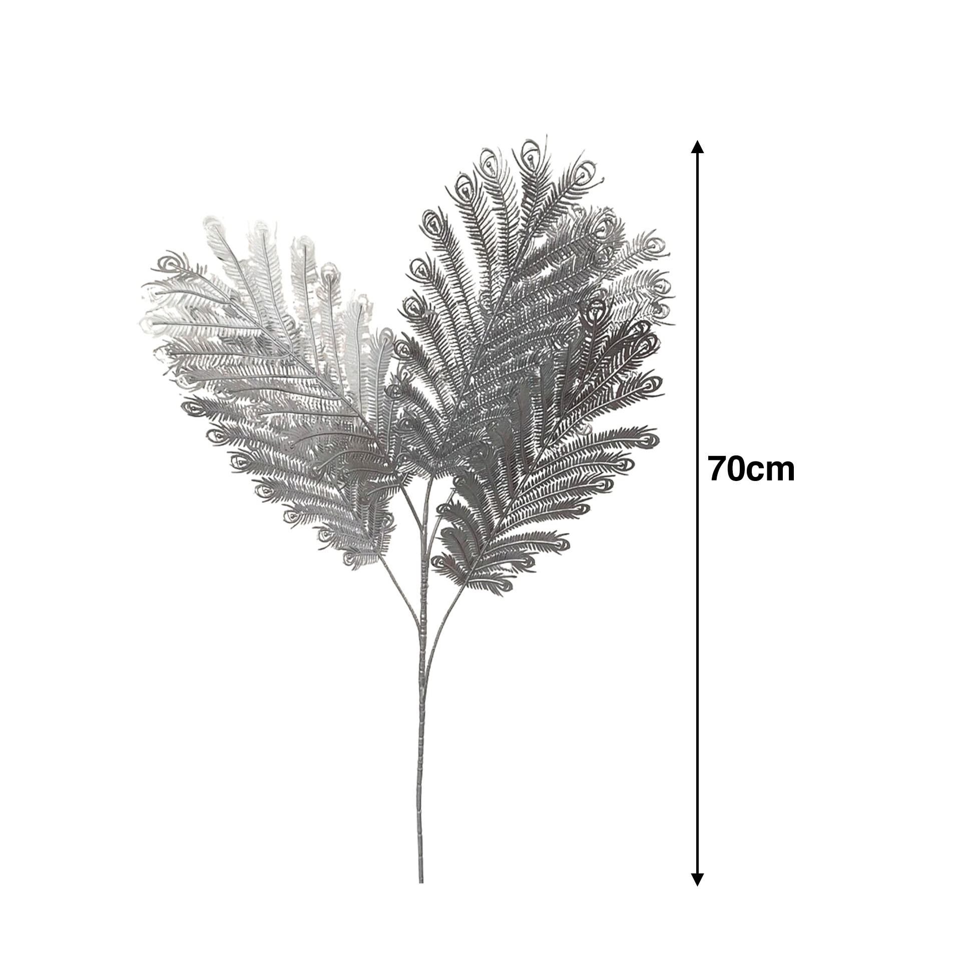 Haste Folha De Pavão 70cm
