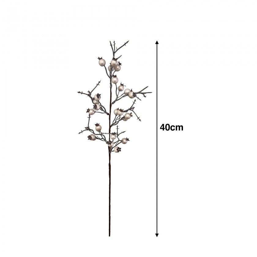 Haste Mini Romãs Pequena 40cm Haste Mini Romãs Pequena 40cm