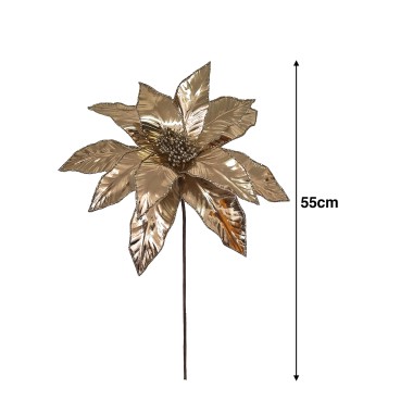 Haste Poinsetia Brilhante 55cm
