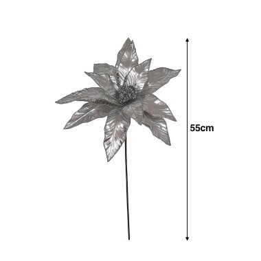 Haste Poinsetia Brilhante 55cm