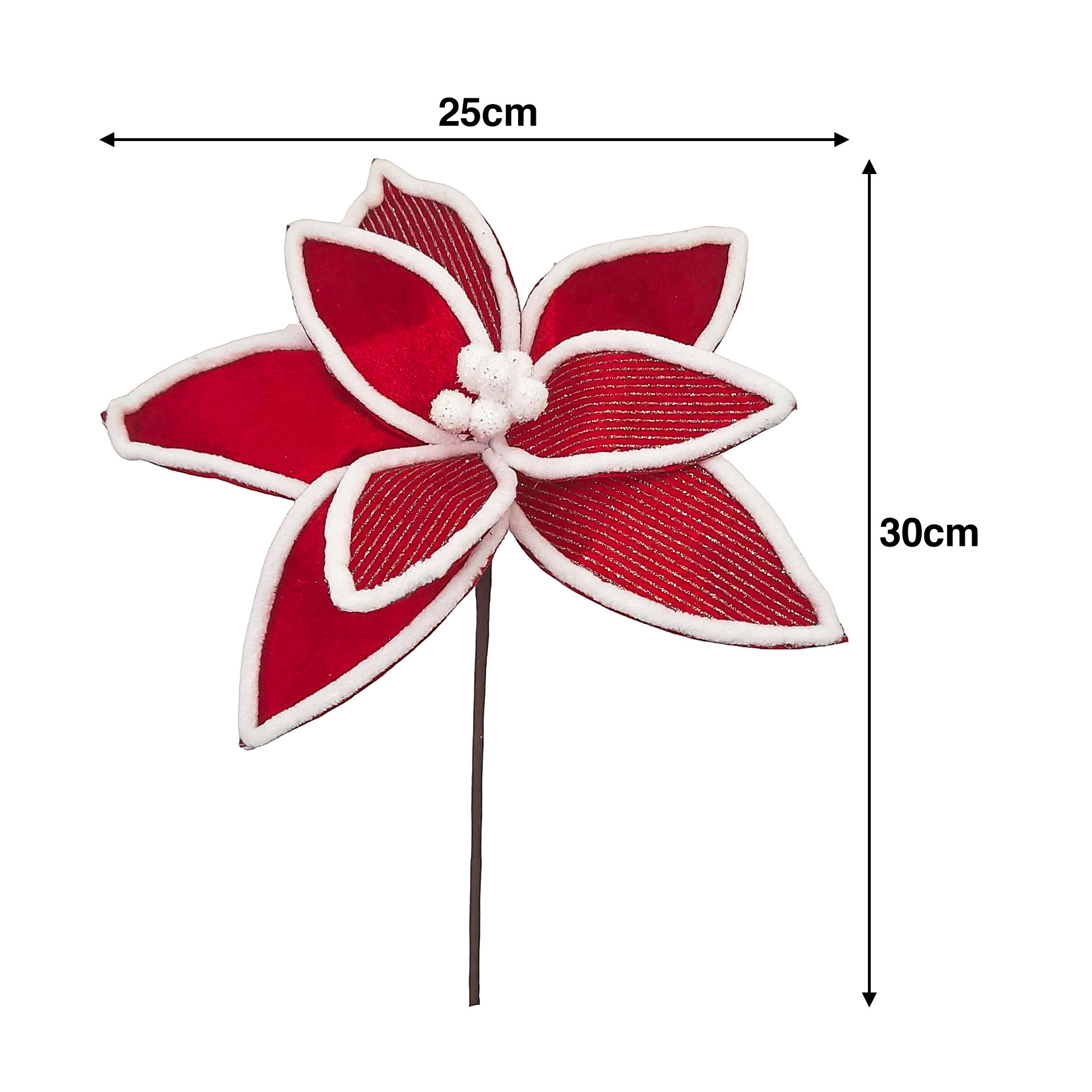 Haste Poinsetia 25X30cm