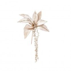 Haste Poinsetia Veludo E Lantejoulas 32cm Haste Poinsetia Veludo E Lantejoulas 32cm