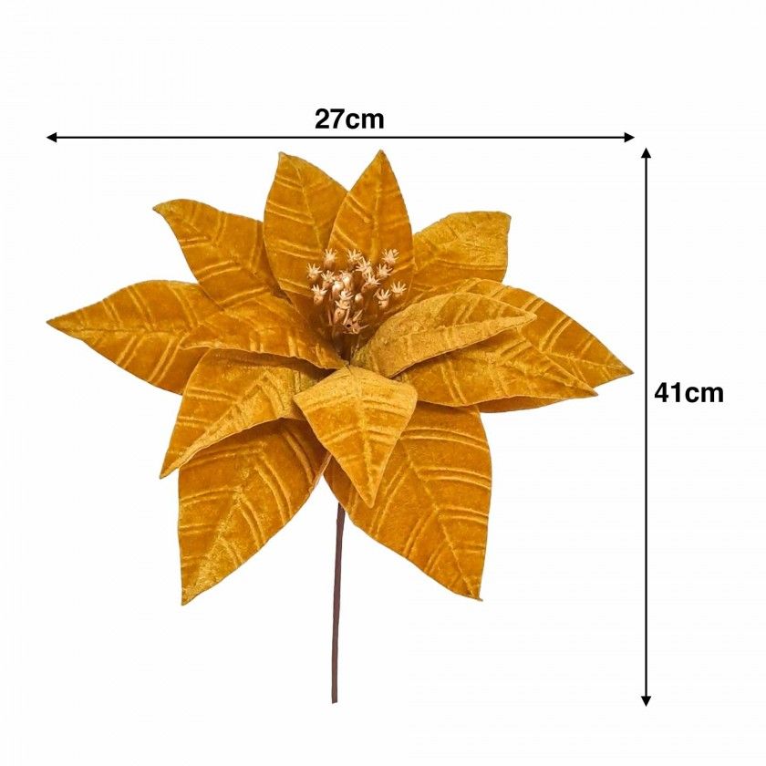 Poinsetia Veludo 41X27cm