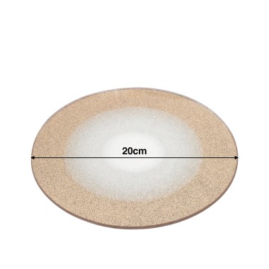 Prato Vidro Ouro 20cm