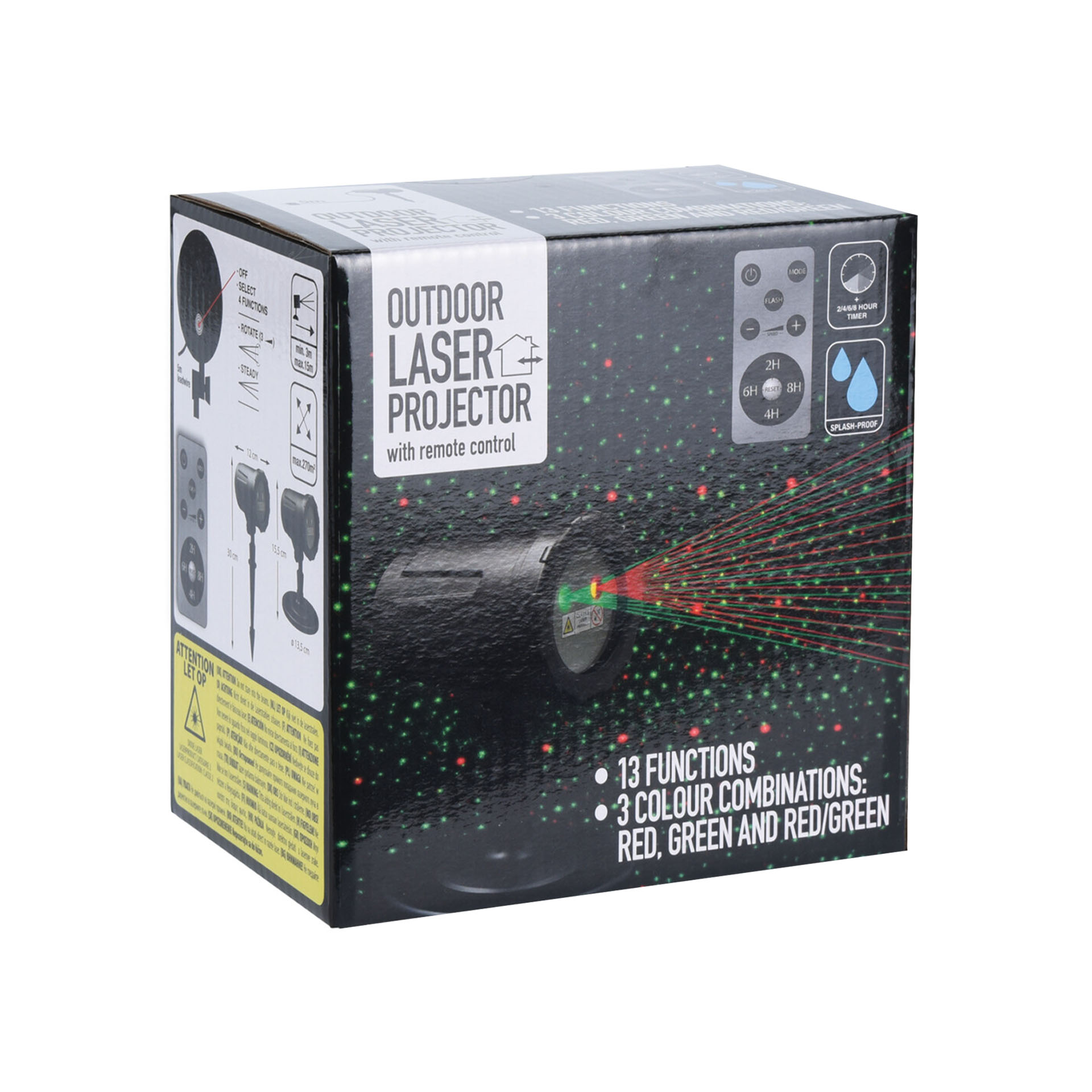 Projetor Laser Efeitos Natal 13 Funções