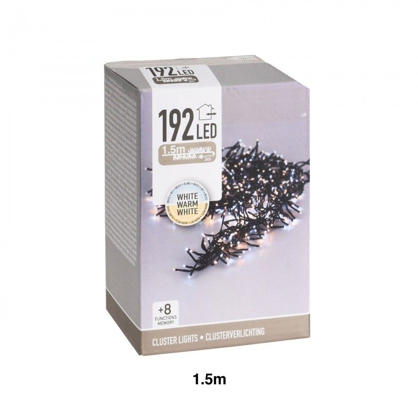 Grinalda Natal 192 Led Luz Quente 150cm Grinalda Natal 192 Led Luz Quente 150cm