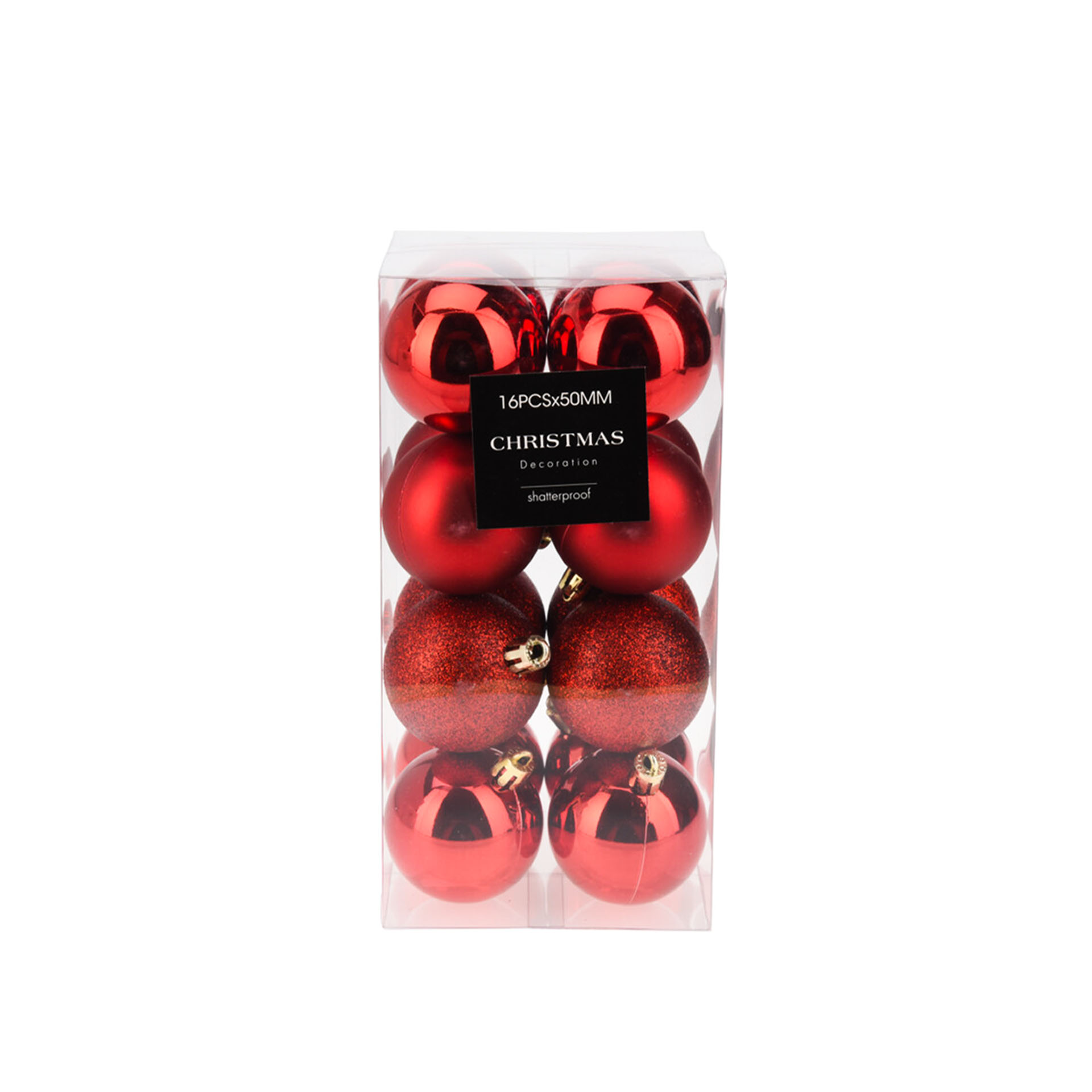 Bola Natal Vermelho 5cm Pack 16