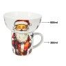 Caneca Natal 360ml com tigela 600ml Porcelana Caneca Natal 360ml com tigela 600ml Porcelana