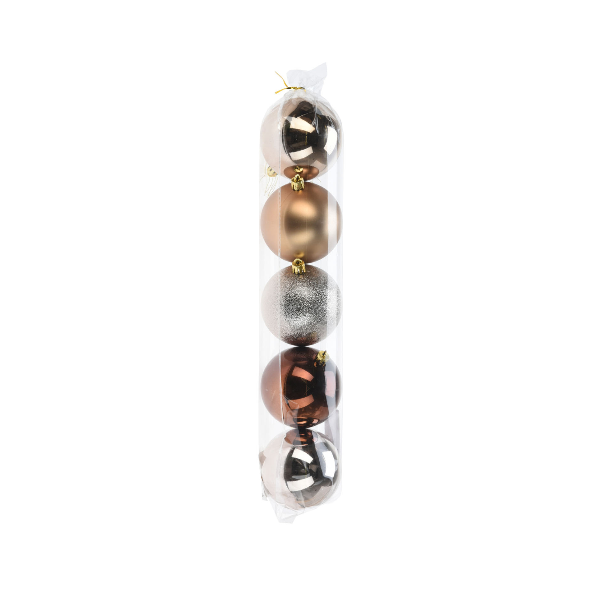 Bola Natal Ambar 8cm Pack 5