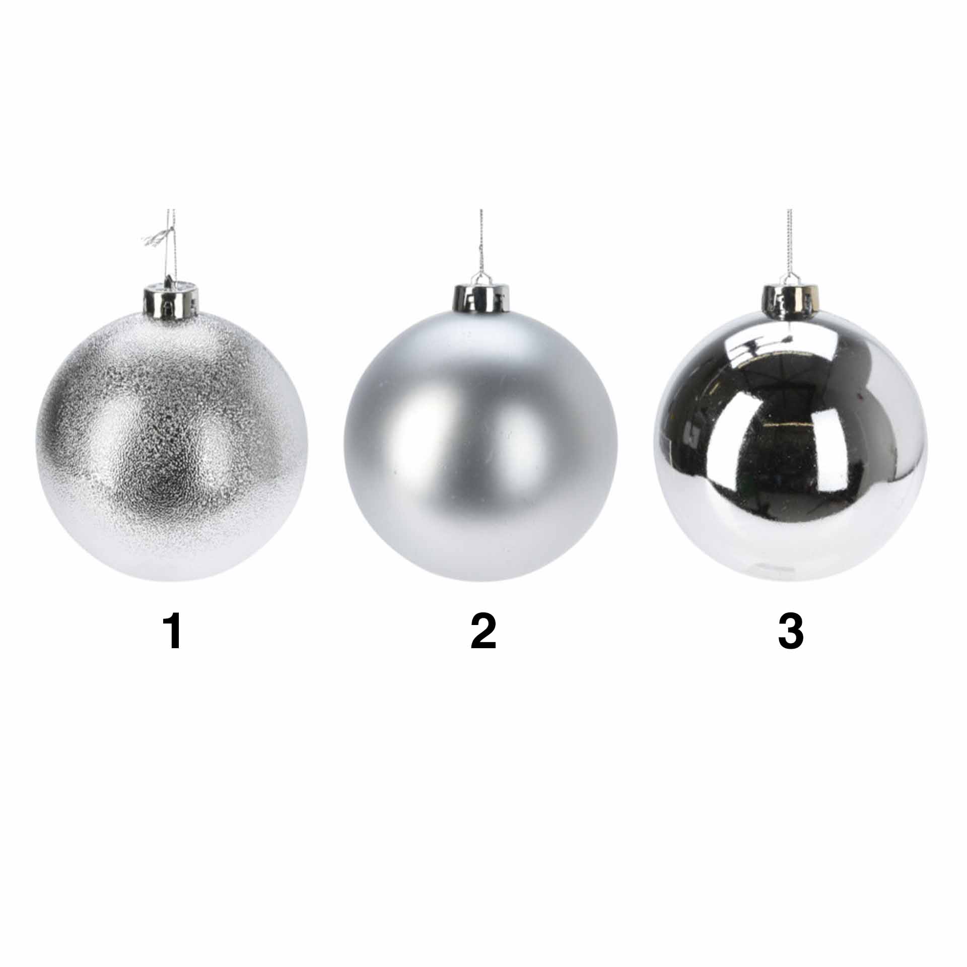 Bola Natal Metalica 12cm