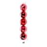 Bola Natal Vermelho 8cm Pack 5