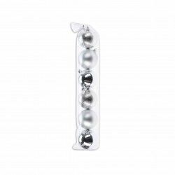 Bola Natal Prata 7cm Pack 6