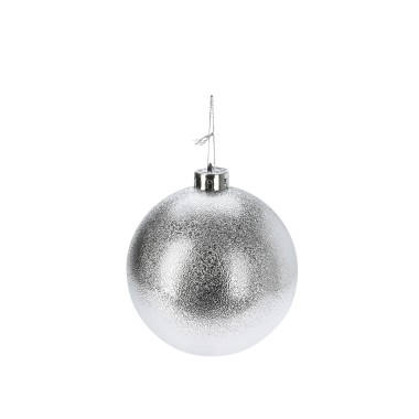 Bola Natal Prata 10cm